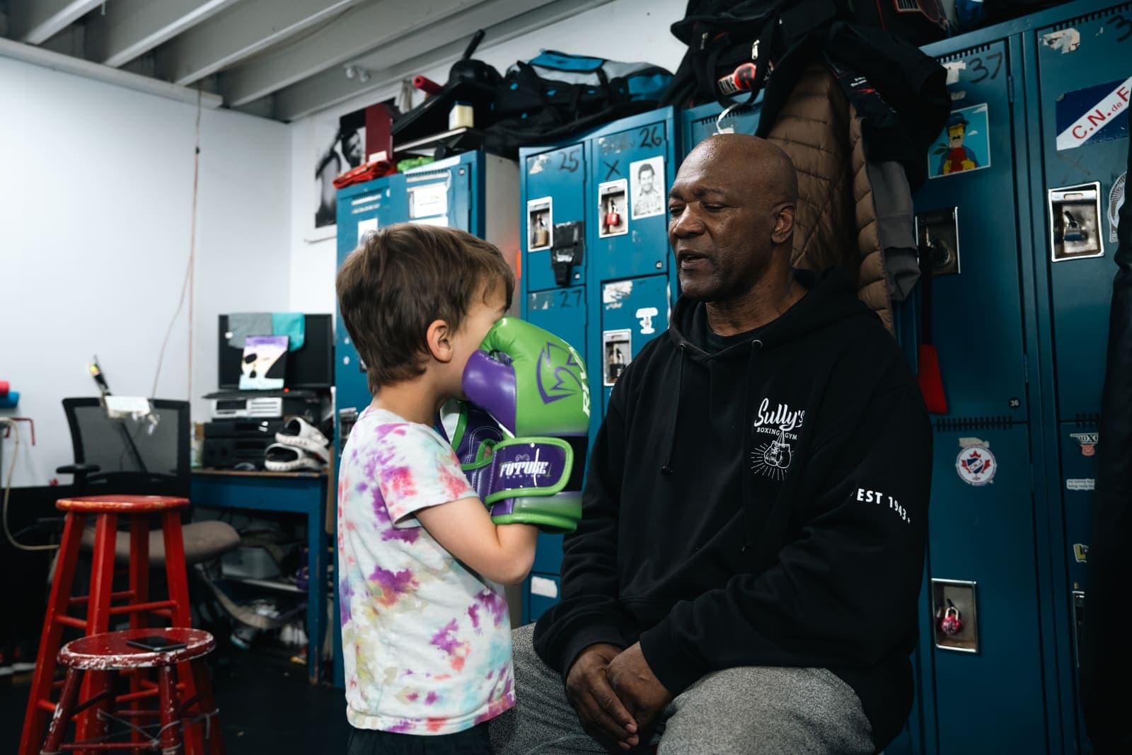 Youth class training at Sully's Boxing Gym